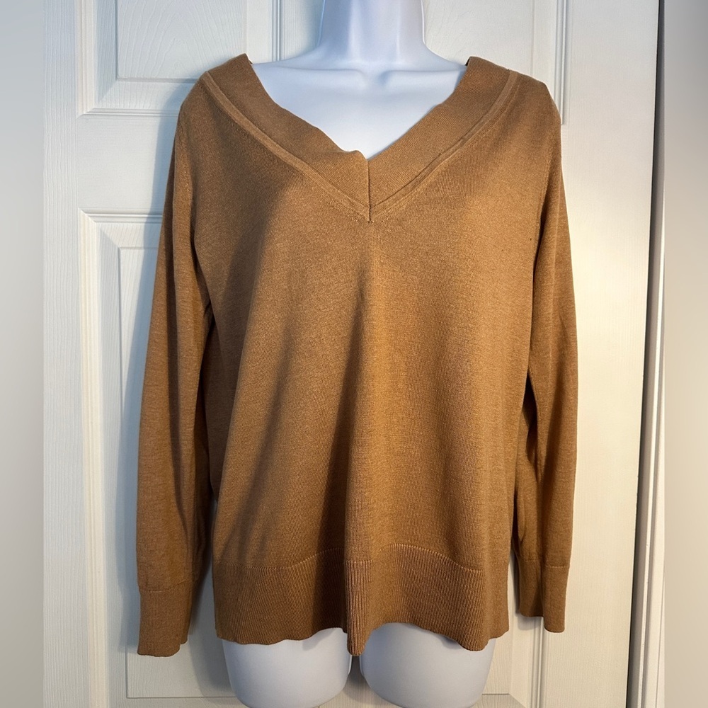 BANANA REPUBLIC Silk Cashmere Sweater Small Camel